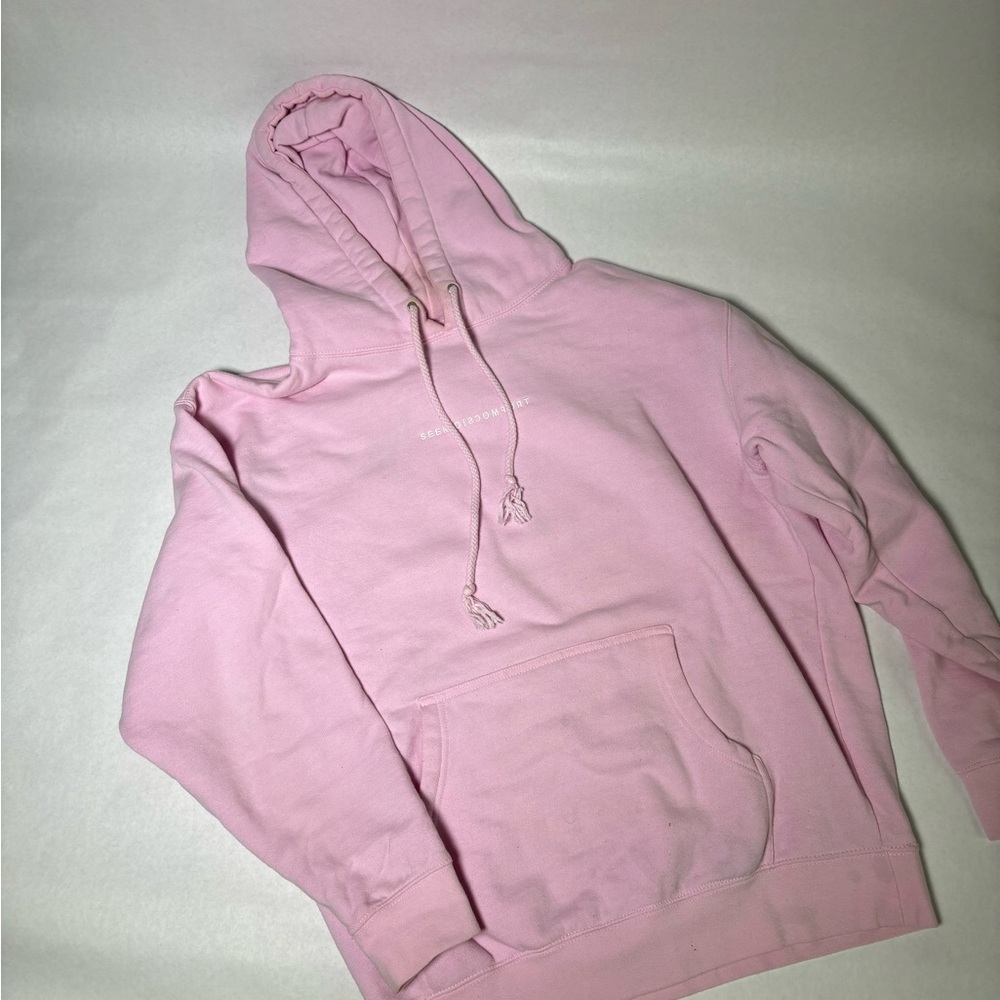 Seek Discomfort Pink Hoodie